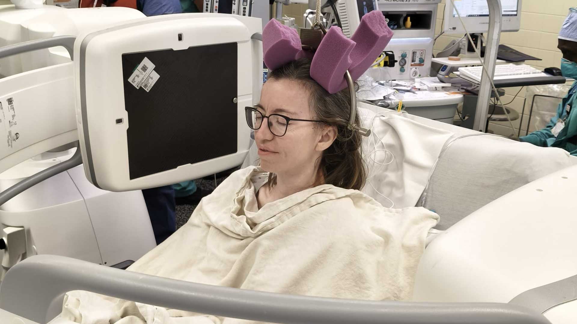 Melissa in het ziekenhuis in de VS